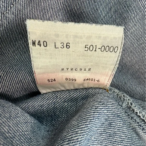90’s Vintage Levi’s 501‎ xx Straight Leg Button Fly Denim Jeans